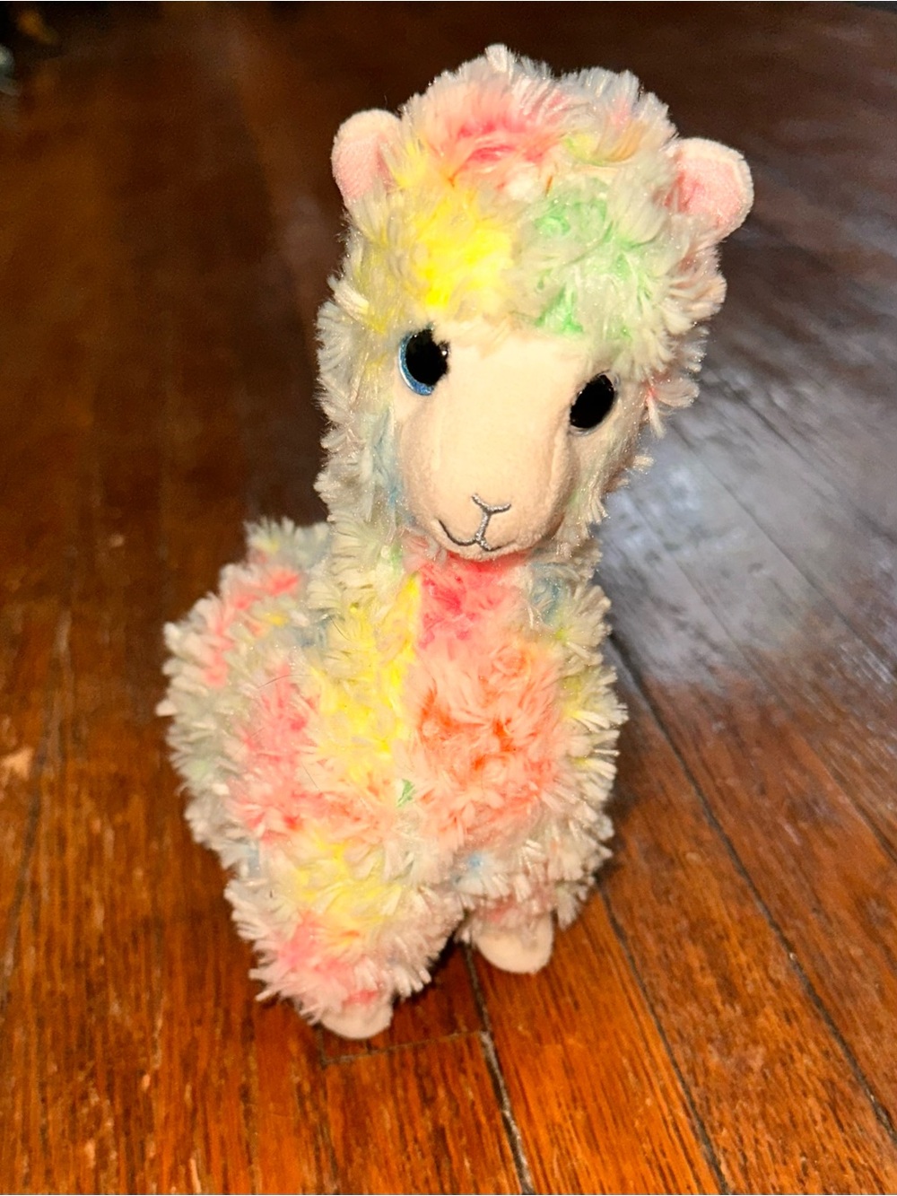 TY Lola Beanie Boo Multi Colored Llama Stuffed Animal